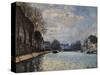 Canal Saint Martin-Alfred Sisley-Stretched Canvas