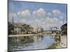 Canal Saint Martin-Alfred Sisley-Mounted Art Print