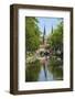 Canal Scene with Bridge, 16th Century East Port Gate Towers, Delft, Holland, Europe-James Emmerson-Framed Photographic Print