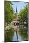 Canal Scene with Bridge, 16th Century East Port Gate Towers, Delft, Holland, Europe-James Emmerson-Mounted Photographic Print