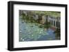 Canal Scene with Reflections and Floating Lilies, Delft, Holland, Europe-James Emmerson-Framed Photographic Print