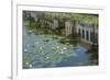 Canal Scene with Reflections and Floating Lilies, Delft, Holland, Europe-James Emmerson-Framed Photographic Print