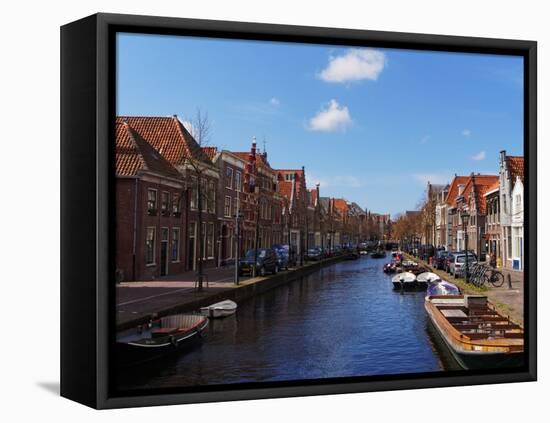 Canal Scenes in the City of Alkmaar-Terry Eggers-Framed Stretched Canvas