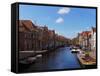 Canal Scenes in the City of Alkmaar-Terry Eggers-Framed Stretched Canvas