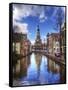 Canal Scenes in the City of Alkmaar-Terry Eggers-Framed Stretched Canvas