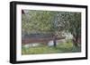 Canal section with house and trees-Sven Jorgensen-Framed Giclee Print