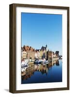 Canal Side Houses, Gdansk, Poland, Europe-Christian Kober-Framed Photographic Print