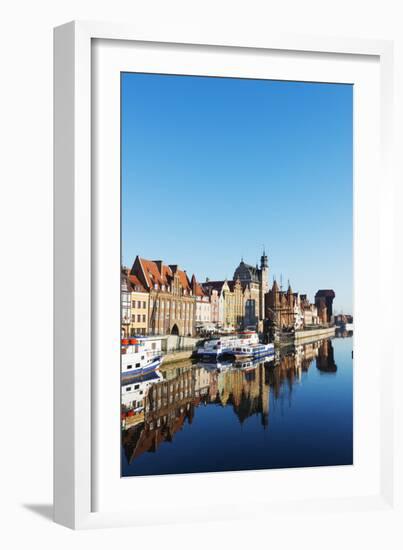 Canal Side Houses, Gdansk, Poland, Europe-Christian Kober-Framed Photographic Print