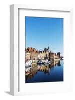 Canal Side Houses, Gdansk, Poland, Europe-Christian Kober-Framed Photographic Print