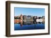 Canal Side Houses, Gdansk, Poland, Europe-Christian Kober-Framed Photographic Print