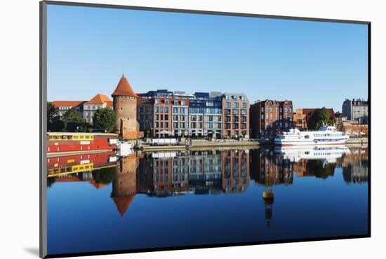 Canal Side Houses, Gdansk, Poland, Europe-Christian Kober-Mounted Photographic Print