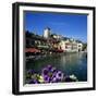 Canal Side Restaurants Below the Chateau, Annecy, Lake Annecy, Rhone Alpes, France, Europe-Stuart Black-Framed Photographic Print