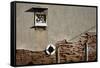 Canal Side Wall in Venice, Italy with Relief of George and the Dragon-Richard Bryant-Framed Stretched Canvas