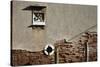 Canal Side Wall in Venice, Italy with Relief of George and the Dragon-Richard Bryant-Stretched Canvas