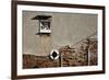 Canal Side Wall in Venice, Italy with Relief of George and the Dragon-Richard Bryant-Framed Photo