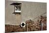 Canal Side Wall in Venice, Italy with Relief of George and the Dragon-Richard Bryant-Mounted Photo