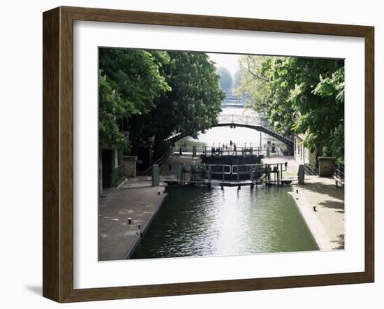 Canal St. Martin, Paris, France-Mark Mawson-Framed Photographic Print