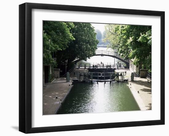 Canal St. Martin, Paris, France-Mark Mawson-Framed Photographic Print