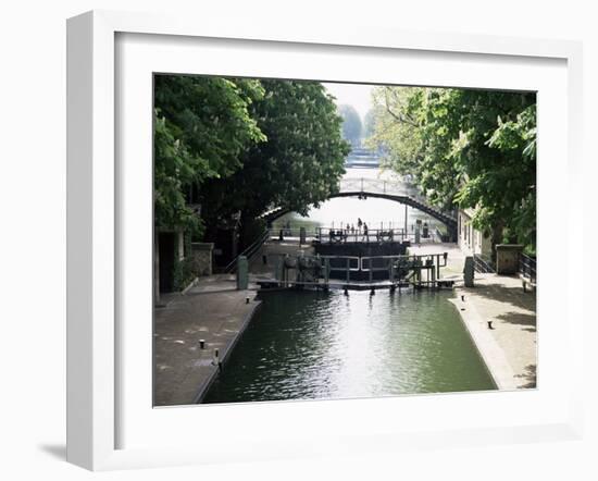 Canal St. Martin, Paris, France-Mark Mawson-Framed Photographic Print