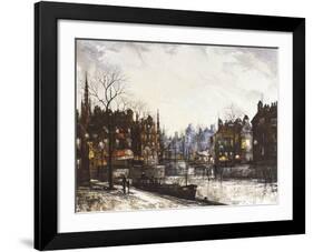 Canal St Martin-Ron Folland-Framed Premium Giclee Print