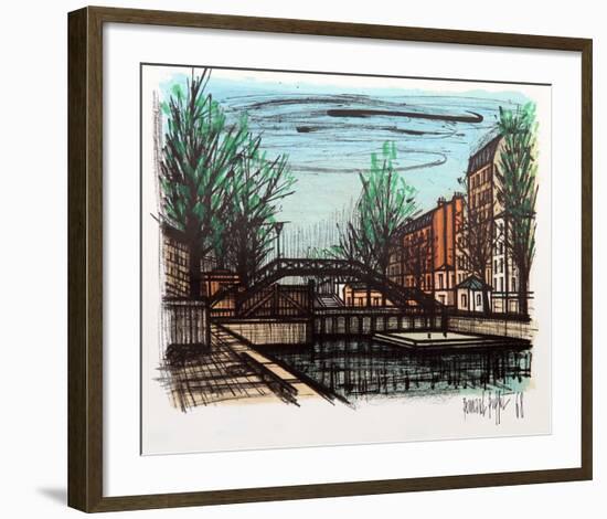 Canal St. Martin-Bernard Buffet-Framed Collectable Print