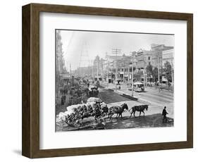 Canal Street, New Orleans, Louisiana, C.1890 (B/W Photo)-American Photographer-Framed Giclee Print