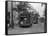 Canal Street Trolleys-null-Framed Stretched Canvas