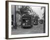 Canal Street Trolleys-null-Framed Photographic Print