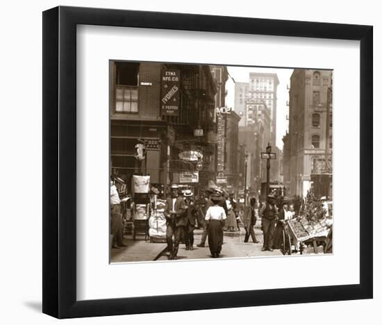 Canal Street West to Mulberry, Manhattan, c.1908-null-Framed Art Print