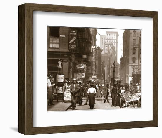 Canal Street West to Mulberry, Manhattan, c.1908-null-Framed Art Print