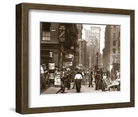 Canal Street West to Mulberry, Manhattan, c.1908-null-Framed Art Print