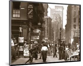 Canal Street West to Mulberry, Manhattan, c.1908-null-Mounted Art Print