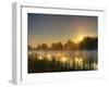 Canal Sunrise-null-Framed Art Print