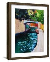 Canal, Sydney Gardens, Bath-Marco Cazzulini-Framed Giclee Print