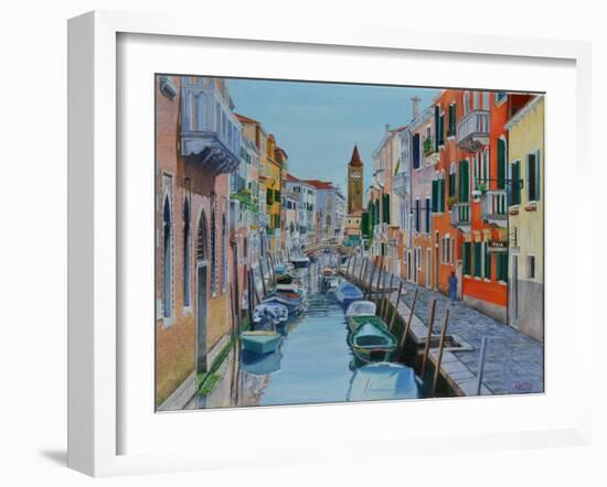 Canal, Venice, 2016-Anthony Butera-Framed Giclee Print