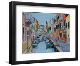 Canal, Venice, 2016-Anthony Butera-Framed Premium Giclee Print