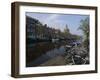 Canal View Looking Towards Mare Church, Leiden, Netherlands, Europe-Ethel Davies-Framed Photographic Print