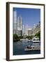 Canal View of the Chicago's Magnificent Mile City Skyline, Chicago, Illinois-Cindy Miller Hopkins-Framed Photographic Print
