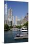 Canal View of the Chicago's Magnificent Mile City Skyline, Chicago, Illinois-Cindy Miller Hopkins-Mounted Photographic Print