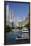 Canal View of the Chicago's Magnificent Mile City Skyline, Chicago, Illinois-Cindy Miller Hopkins-Framed Photographic Print