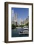 Canal View of the Chicago's Magnificent Mile City Skyline, Chicago, Illinois-Cindy Miller Hopkins-Framed Photographic Print