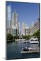 Canal View of the Chicago's Magnificent Mile City Skyline, Chicago, Illinois-Cindy Miller Hopkins-Mounted Photographic Print