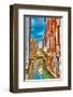 Canal & Villas Venice Italy-null-Framed Art Print