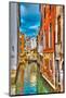 Canal & Villas Venice Italy-null-Mounted Art Print