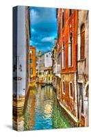 Canal & Villas Venice Italy-null-Stretched Canvas