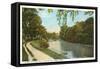 Canal Walk, Lowell, Mass.-null-Framed Stretched Canvas