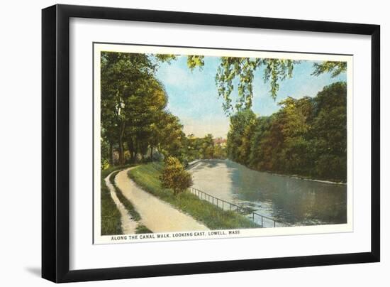 Canal Walk, Lowell, Mass.-null-Framed Art Print