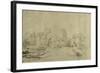 Canal with Boats, a Dyke Road and Trees-Rembrandt van Rijn-Framed Giclee Print