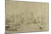 Canal with Boats, a Dyke Road and Trees-Rembrandt van Rijn-Mounted Giclee Print