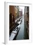 Canal with Snow on Gondolas with Bridge Sigh, Venice, Italy-Darrell Gulin-Framed Photographic Print